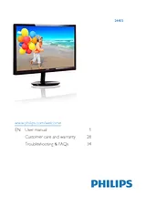 Philips LCD monitor with SmartImage lite 244E5QHSD 244E5QHSD/00 사용자 설명서