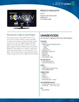 Samsung UN40EH5300F UN40EH5300FXZA Manuel D’Utilisation