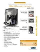 DeLonghi ESAM3500 ESAM3500S 产品宣传页