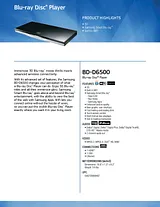 Samsung BD-D6500 BD-D6500/ZA Merkblatt