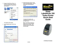 Wasp Bar Code LabelWriter 330 Leaflet