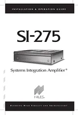 Niles Audio SI-275 User Manual