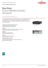 Fujitsu E420 E85+ VFY:E0420P7511GB 데이터 시트