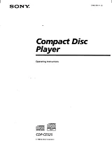 Sony CDP-CE525 매뉴얼