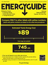 Samsung RF32FMQDBSR Energy Guide