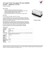V7 Laser Toner for select HP and CANON printer - replaces C7115X V7-B07-C7115X-BK Листовка