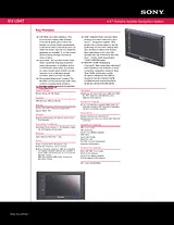 Sony NV-U94T Guia De Especificaciones