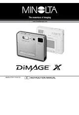 Konica Minolta DiMAGE X Instruction Manual