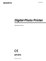 Sony UP-D75 Manual De Usuario