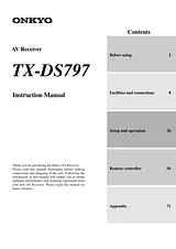 ONKYO TX-DS797 Manuale Utente