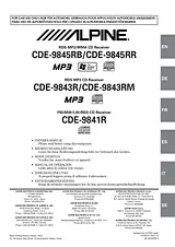 Alpine CDE-9843RM Manual Do Utilizador