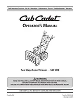 Cub Cadet 524 SWE Manuale Utente