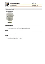 Lappkabel Filler plug with pierceable membrane M20 Polystyrene (EPS) Light grey (RAL 7035) 52020523 1 pc(s) 52020523 Ficha De Dados
