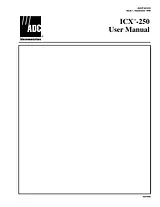 ADC ICX-250 Manuel D’Utilisation