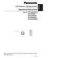 Panasonic PT-LB10VU 사용자 설명서