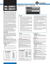 Crown ma-5002vz Specification Guide