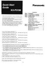 Panasonic KX-P3196 Справочник Пользователя