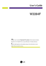LG W2284F Owner's Manual
