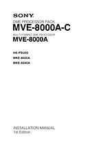 Sony MVE-8000A-C Manual Do Utilizador