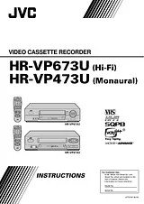 JVC HR-VP473U Справочник Пользователя