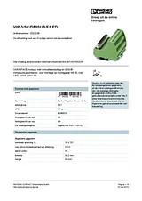 Phoenix Contact Interface module VIP-3/SC/D50SUB/F/LED 2322236 2322236 Scheda Tecnica