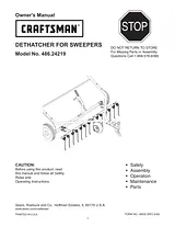 Craftsman 486.24219 ユーザーズマニュアル
