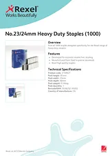 Rexel Heavy Duty Staples 2100927 Merkblatt