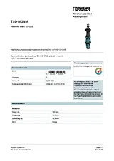 Phoenix Contact Torque screwdriver TSD-M 3NM 1212225 1212225 Data Sheet