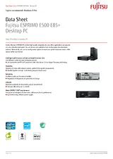Fujitsu E500 E85+ LKN:E0500P0042FR Data Sheet