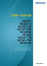 Samsung Samsung Zero Client Monitor NC241, 6x USB 사용자 설명서