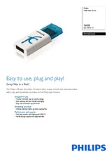 Philips USB Flash Drive FM16FD60B FM16FD60B/97 Техническая Спецификация