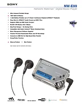 Sony NW-E99 Guida Specifiche