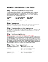 Xerox Xerox 8855 Printer and Digital Solution with AccXES Controller serial number UP8 Installation Guide