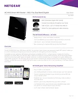 Netgear AC1450 – 802.11ac Dual Band Gigabit Smart WiFi Router Техническая Спецификация