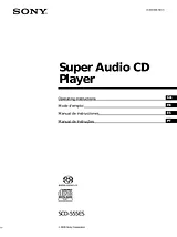 Sony SCD-555ES Manuale Utente