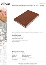 Trust Hardcover skin & folio stand for iPad Mini 18830 プリント