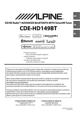 Alpine CDE-HD149BT Manual Do Proprietário