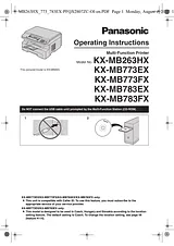 Panasonic KXMB783FX Operating Guide
