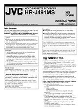 JVC HR-J491MS User Manual