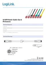 LogiLink 1m Cat.6 U/UTP CQ2035U User Manual