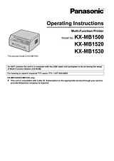 Panasonic KXMB1530 작동 가이드