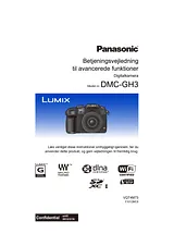 Panasonic DMCGH3EG Operating Guide