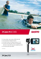 Sanyo Waterproof Digital Movie Camera Xacti VPC-CA65, Blue VPC-CA65EBL Merkblatt