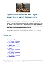 Cisco Cisco Edge 300 Digital Media Player 라이센스 정보