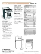 Electrolux E30DF74EPS Specification Guide