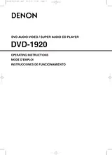 Denon dvd-1920 Manual Do Utilizador