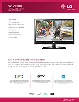 LG 32LV2500 Specification Guide
