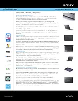 Sony VGN-TZ398U Specification Guide