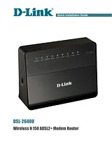 D-Link DSL-2640U_B1A_T3A Anleitung Für Quick Setup