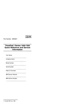 IBM i series 1400 User Manual